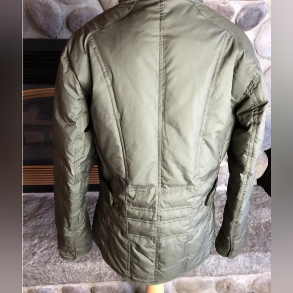 Eddie Bauer Womens Quilted Goose Down Jacket Green SZ small - Picture 3 of 8